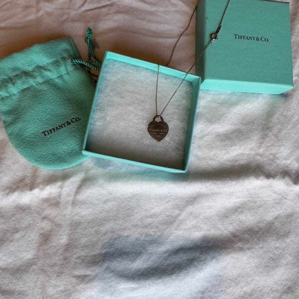 Vintage Tiffany & Co. Silver Heart Necklace